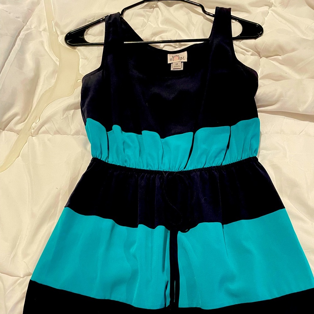 Cute block stripe dress